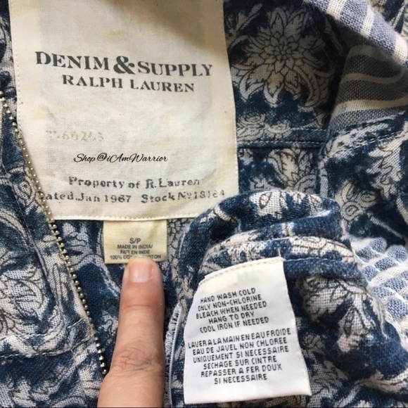 Ralph Lauren Denim & Supply cotton print bomber jacket *shop@iamwarrior - Picture 8 of 9
